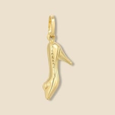 14K Gold Heel Shoe Charm Pendant | Elegant High Heel Jewelry by Tehrani Jewelry