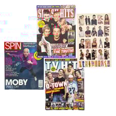 Y2K music pop culture magazines 2000s vintage