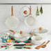 The Pioneer Woman Prairie Signature 30-Piece Cast Aluminum Cookware Set, Linen S