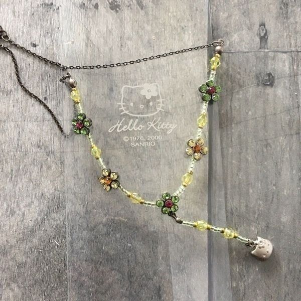 Vintage Rare Hello Kitty Y Necklace