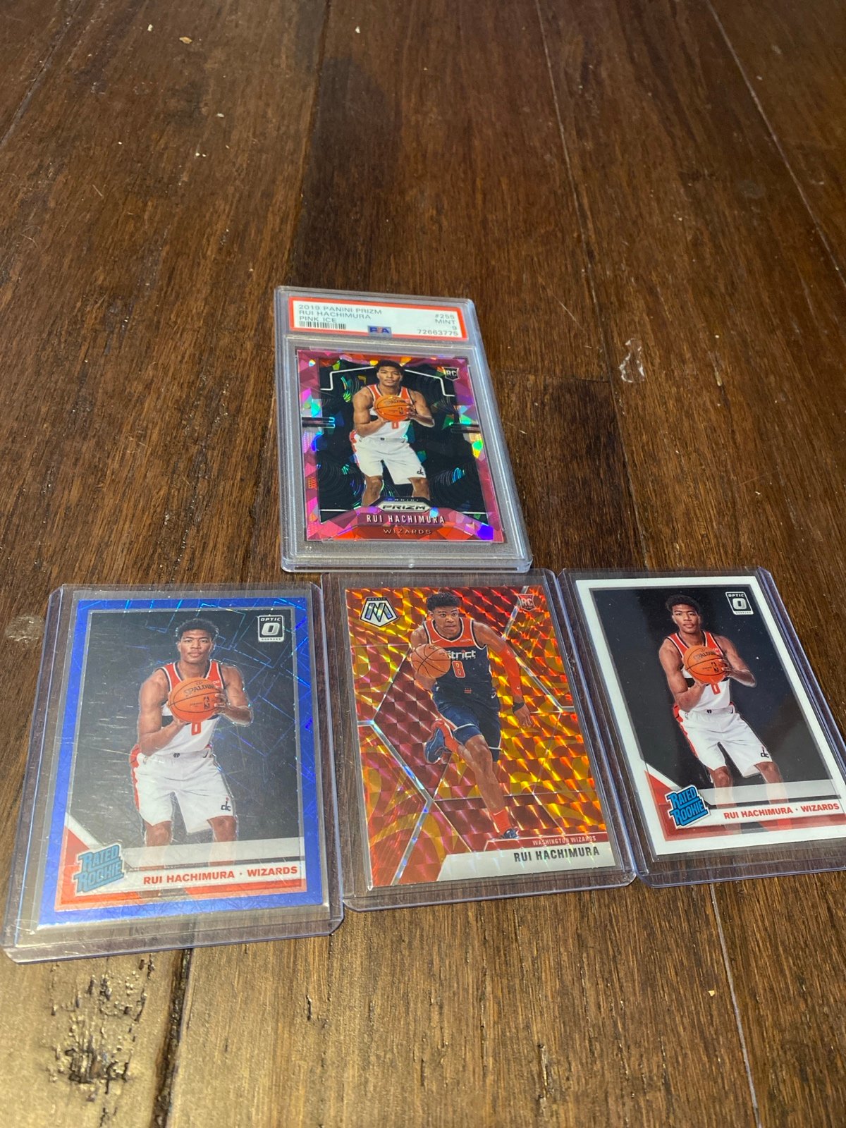 Rui Hachmura Rookie Prizm PSA Lot of 4