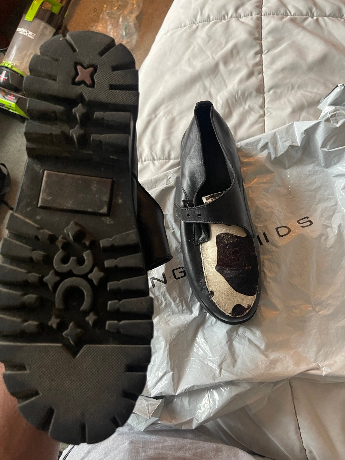 Kiing Davids cow skin shoes