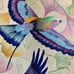 Anuschka Genuine Leather Bird Floral Bag