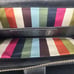Coach Legacy Signature Stripe Snap Front And Zip Around Wallet Black Silver