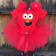 Inspired Elmo Costume Size Newborn up to