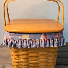 LONGABERGER 1998 Vintage RETIRED LARGE GRANDMA BONNIE'S TWO PIE BASKET Combo