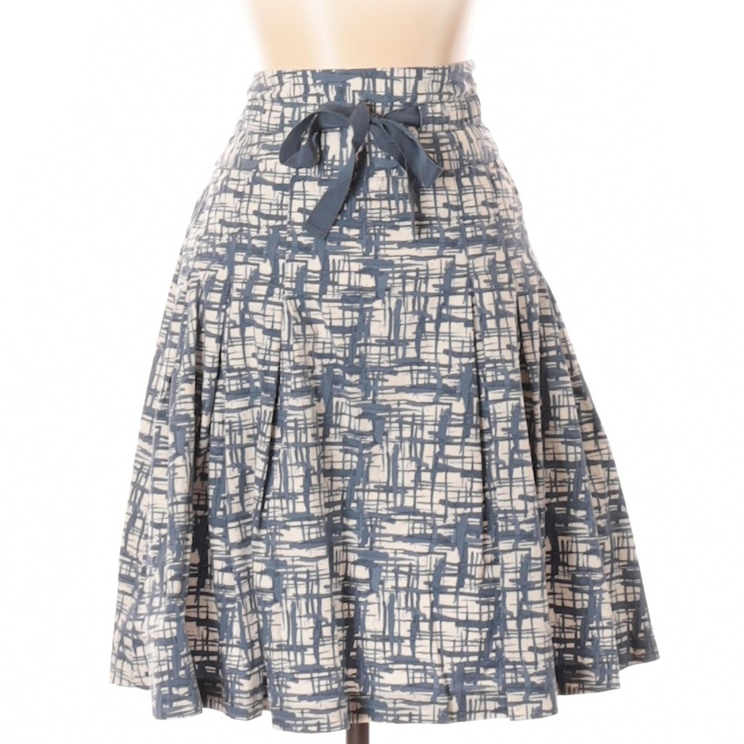 Old Navy Blue & White A-line Skirt