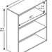 NEW 3-Tier Open Shelf Bookcase, Espresso