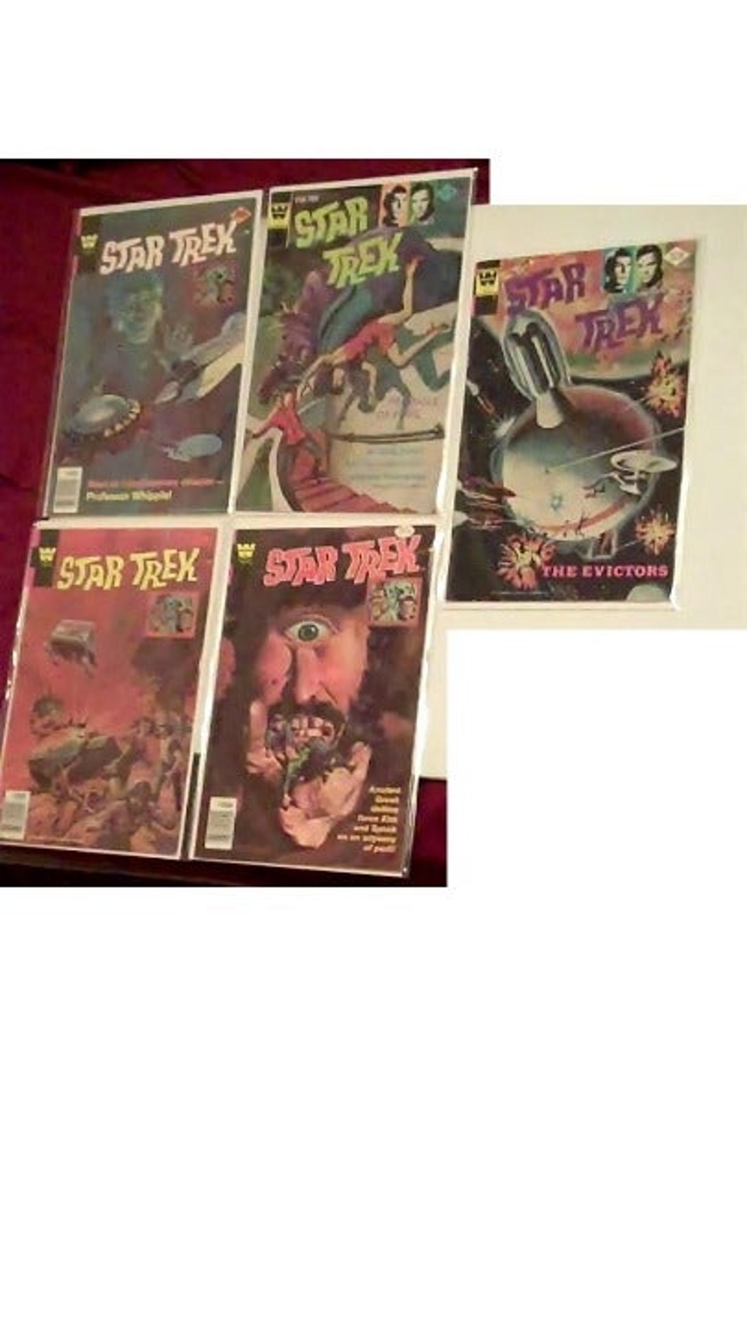 STAR TREK lot (5) Whitman #40,41,51,52,  & one DC comics #1