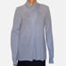 DONNA KARAN New York Wool Blend Crossover Mock Neck Lightweight Sweater Size XL