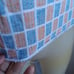 Women's Small Vintage 70's Sleeveless V-Neck Knit Top Colorful Checkered Pattern