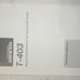 Onkyo T-403 am fm stereo tuner with manu
