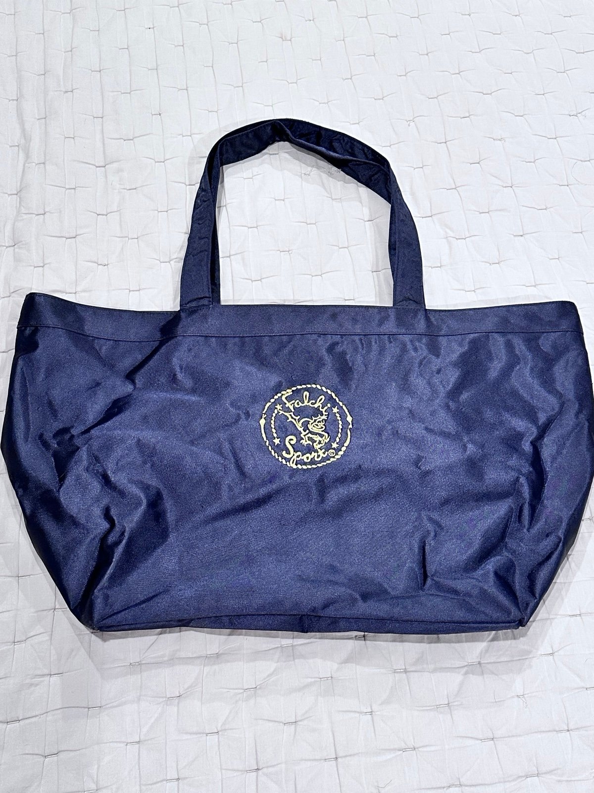 Falchi Sport large satiny Tote Bag - great shape - travel tote!