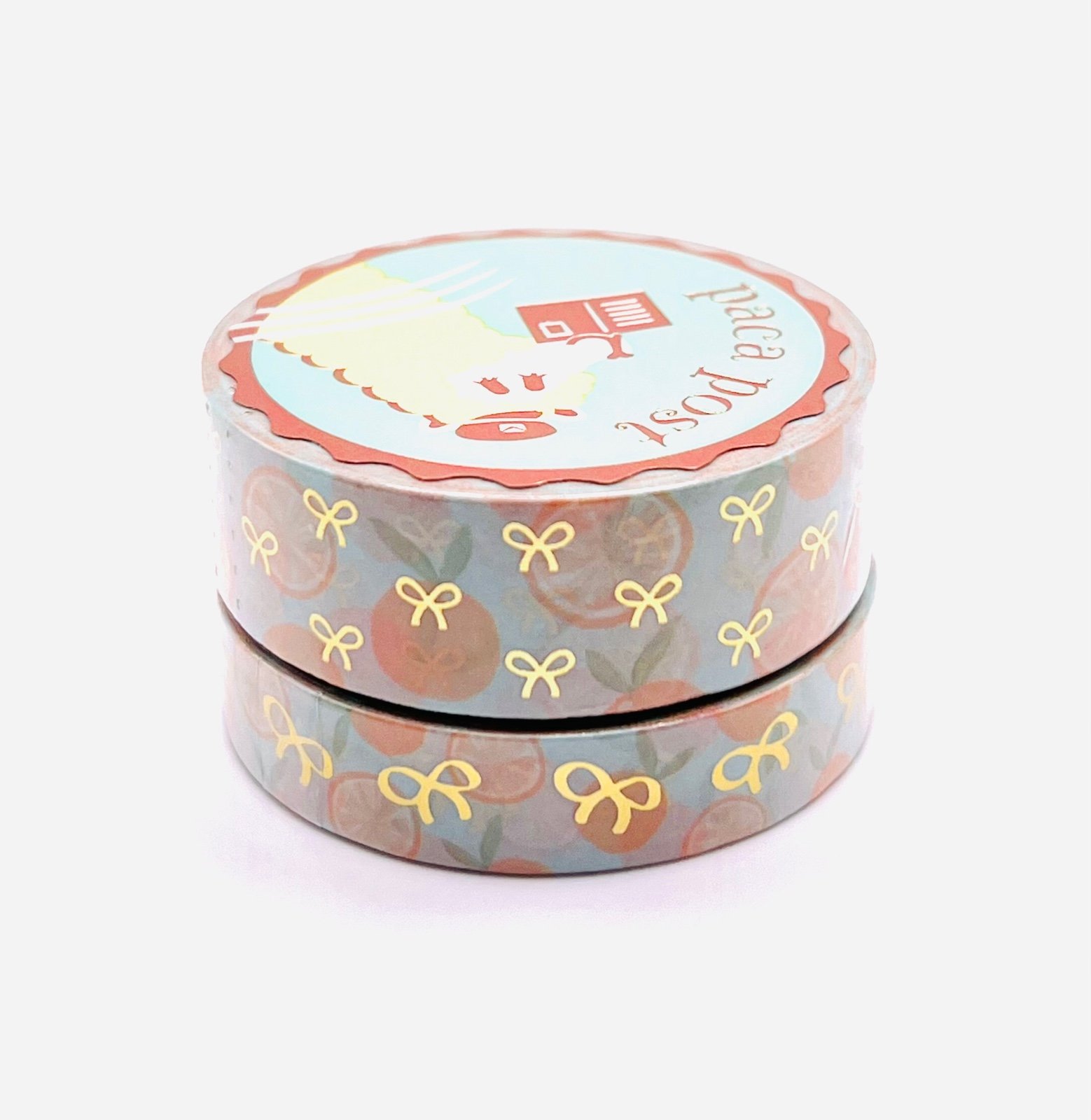 Paca Post Orange Delight Bow Washi Tape Set