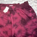 VS PINK NWT tie dye red purple wash jogger campus pants crewneck shirt logo