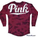VS PINK NWT tie dye red purple wash jogger campus pants crewneck shirt logo