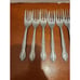 Hanford Forge Double Rose Stainless Flatware Salad Forks 6 - Set of 8