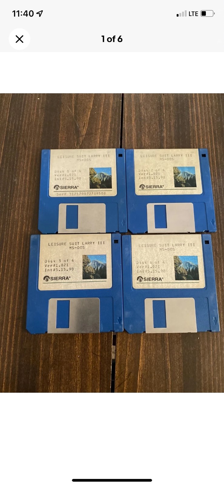 Leisure suit Larry 3.5 disk 1-4