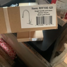 Gold kitchen faucet