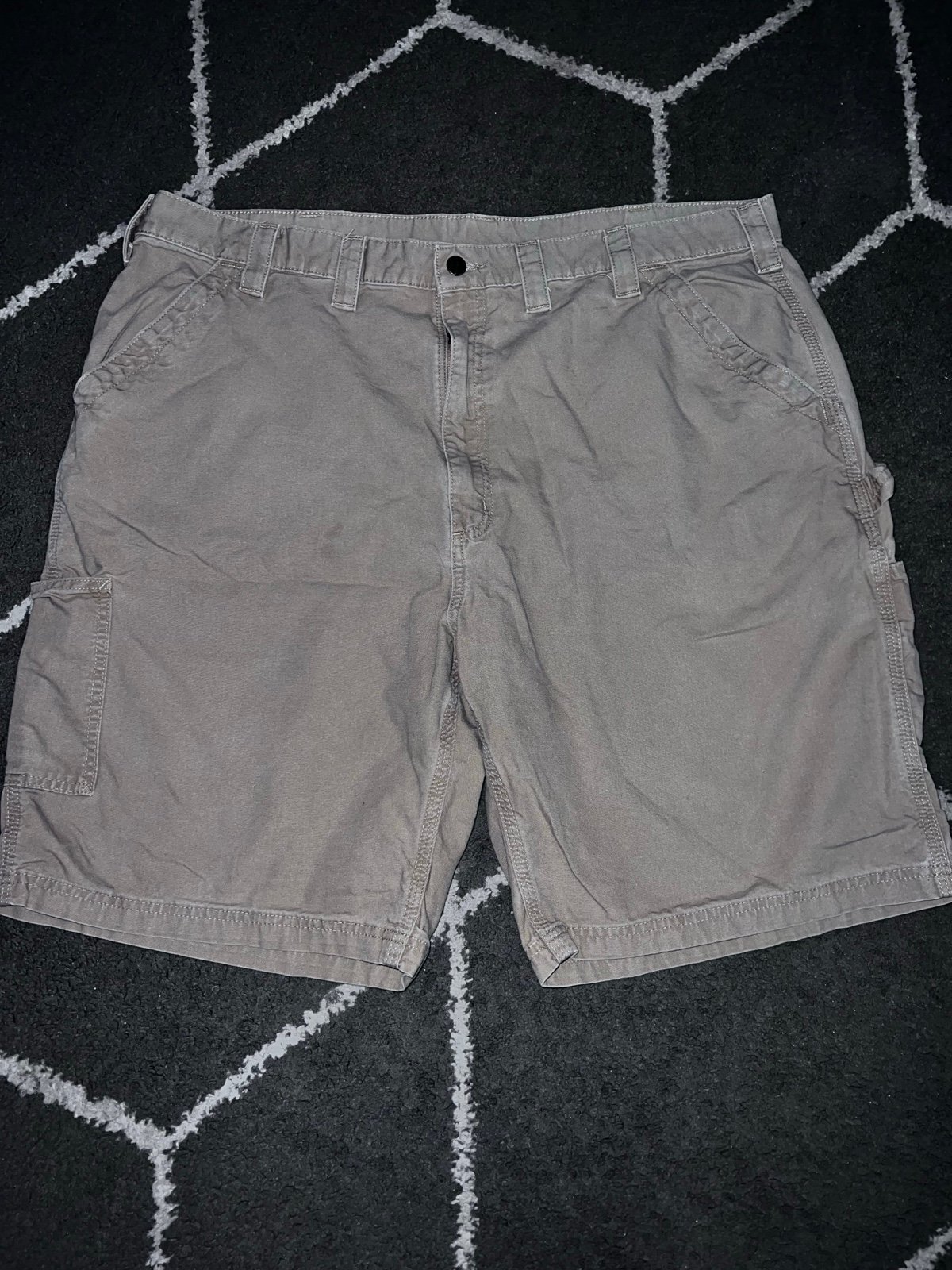 Carhartt Men’s 10” Light Brown Original Fit Canvas Work Shorts Size 44