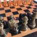Chess Set - Amber Orange