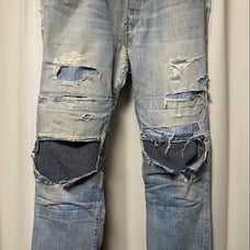 Levi's 501 Distressed Repair Denim W31 L32 / Kurt Cobain
