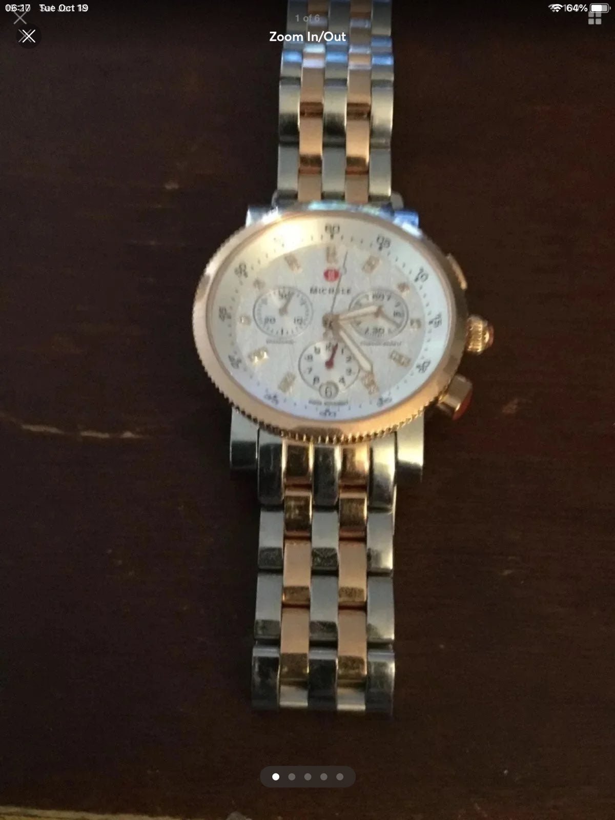 MICHELE Sport Sail Chronograph Silver Dial Ladies Watch