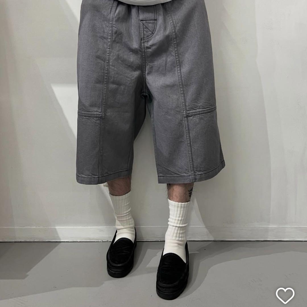Comfortable Reason - Denim Baggy Shorts (GREY)