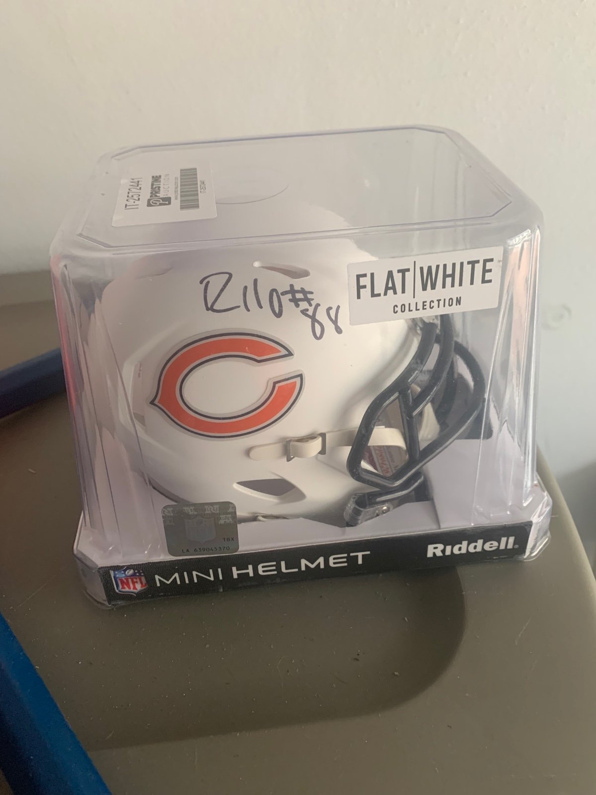 Chicago bears Riley Ridley signed mini helmet