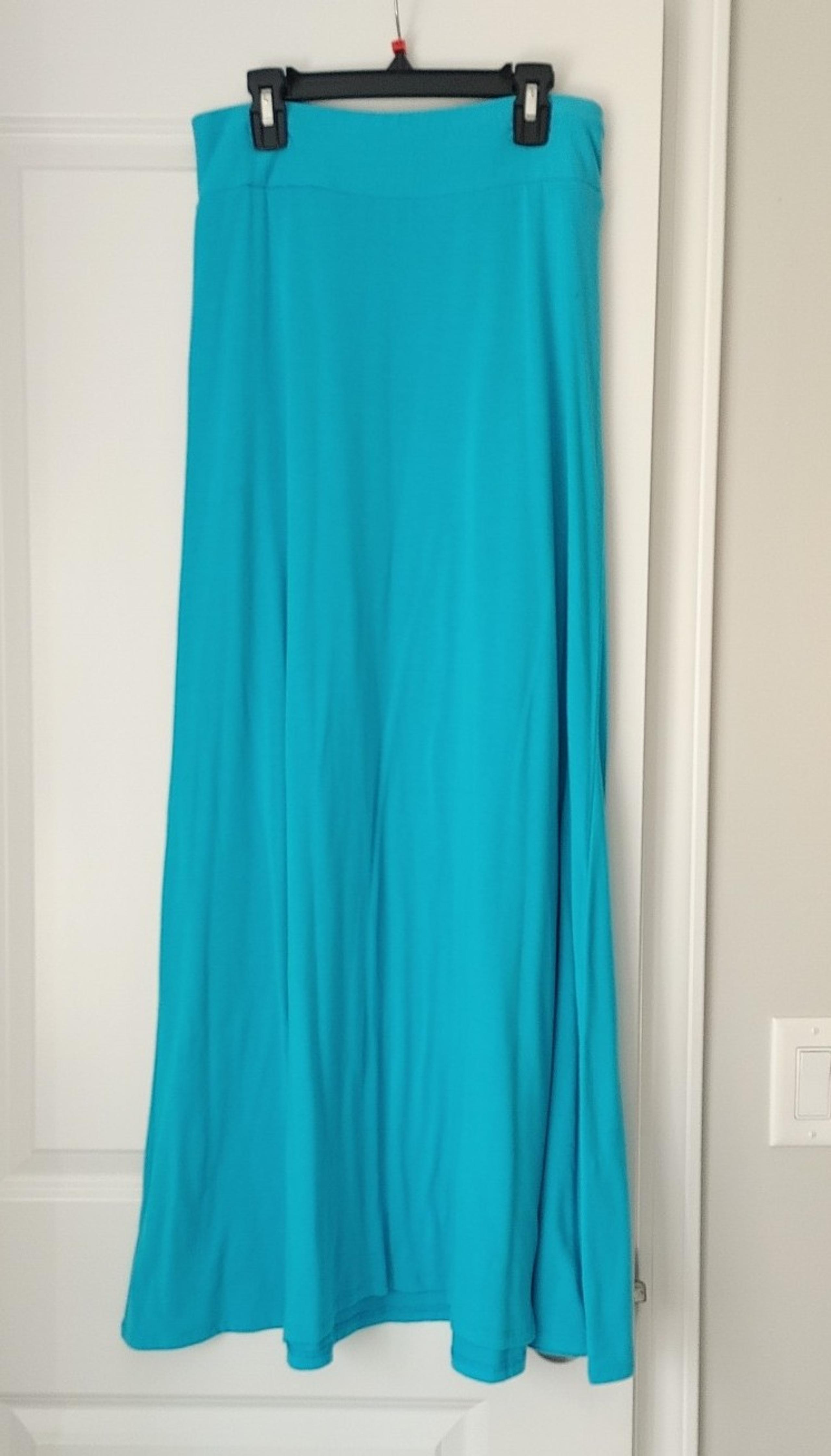 Dressbarn Aqua Maxi Skirt