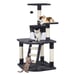 SMILE MART 48 Cat Tree with Condo and Scratching Post Tower, Dark Gray