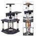 SMILE MART 48 Cat Tree with Condo and Scratching Post Tower, Dark Gray