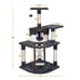 SMILE MART 48 Cat Tree with Condo and Scratching Post Tower, Dark Gray