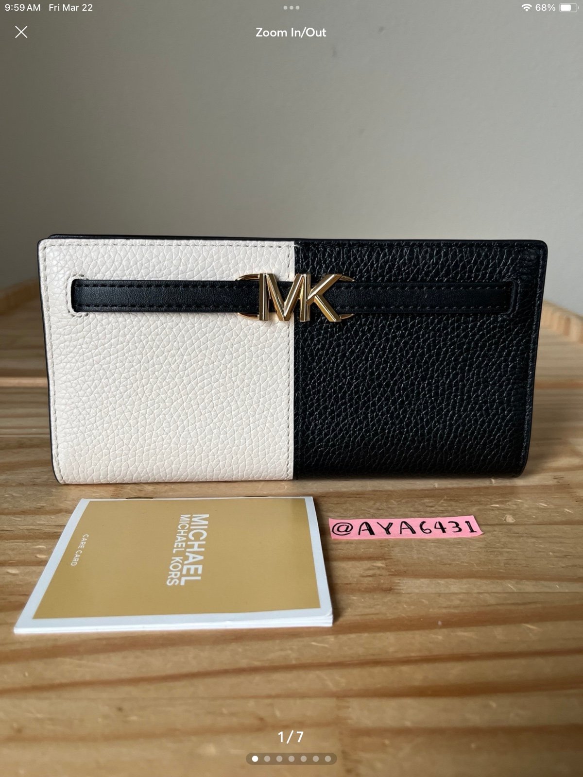 Michael Kors Reed large snap wallet