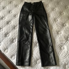 Black Faux Leather pants