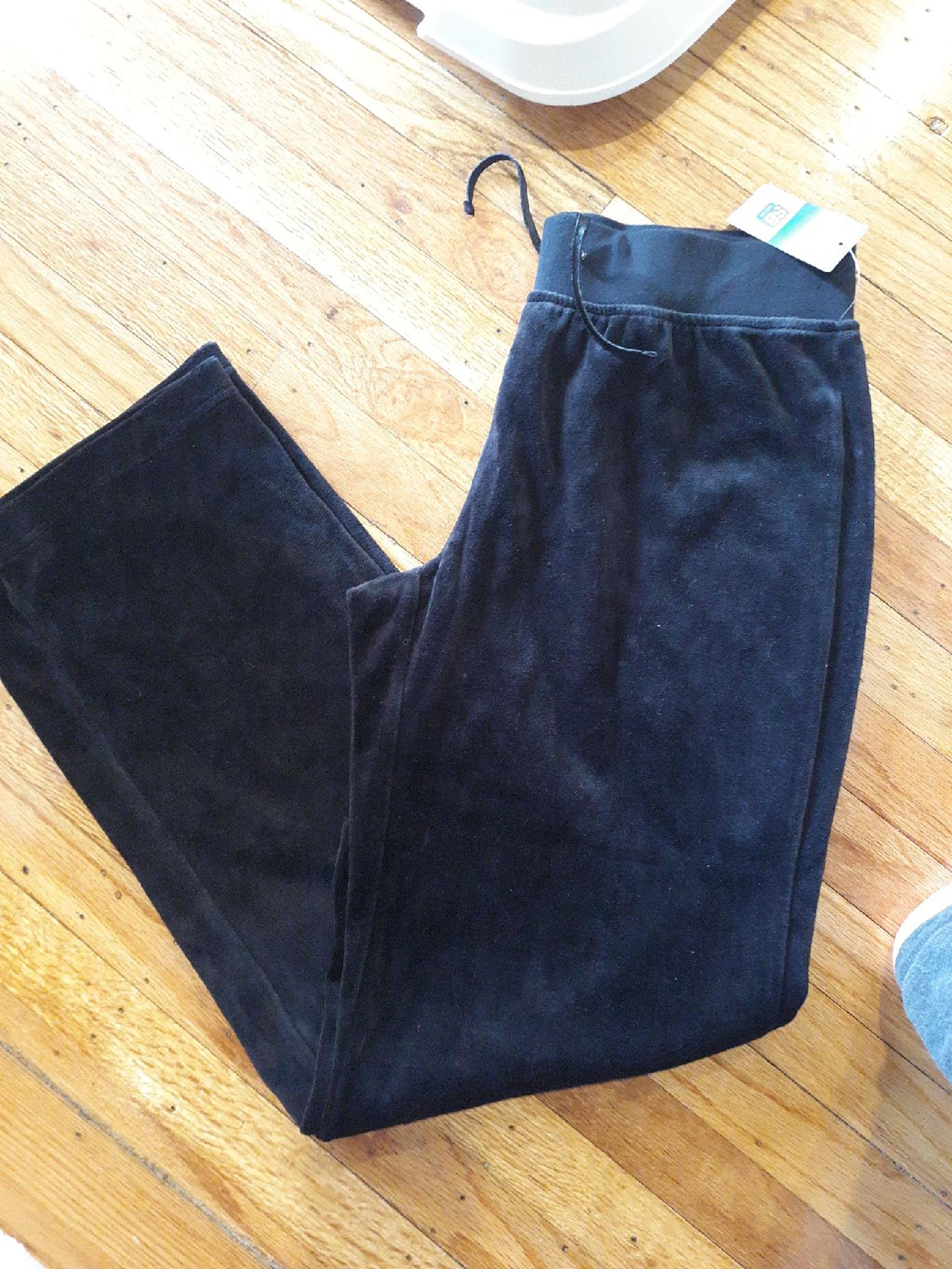 SJB active black velour pants small medi