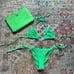 Triangl Velvet Bright Green Bikini