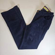 Lilly Pulitzer Womens Corduroy Pants Sz 4 Blue Boot Cut Mid Rise Retro Inspired