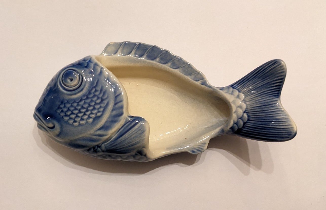 Vintage Nantucket Pottery Fish Bone Dish