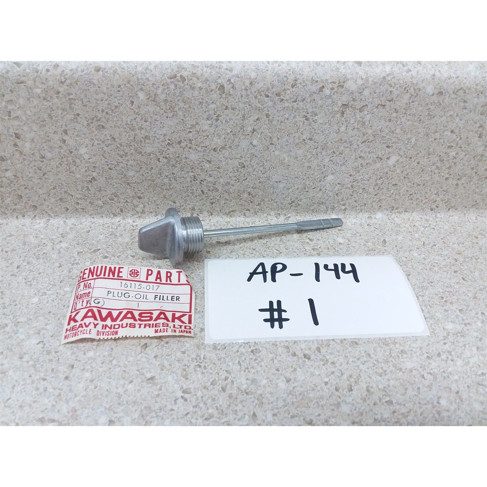 Kawasaki H1 KH500 KH400 S1 Oil Plug Bolt Dipstick 16115-017 NOS JAP AP-144 #1