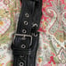 WILSON LEATHER pant chaps size Large, adjustable waist band with buckle and tie,