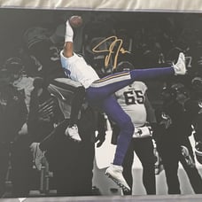 Justin Jefferson signed poster