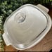 Vintage Corning Ware Casserole / Rival Crockpot Shadow Iris Set