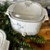 Vintage Corning Ware Casserole / Rival Crockpot Shadow Iris Set