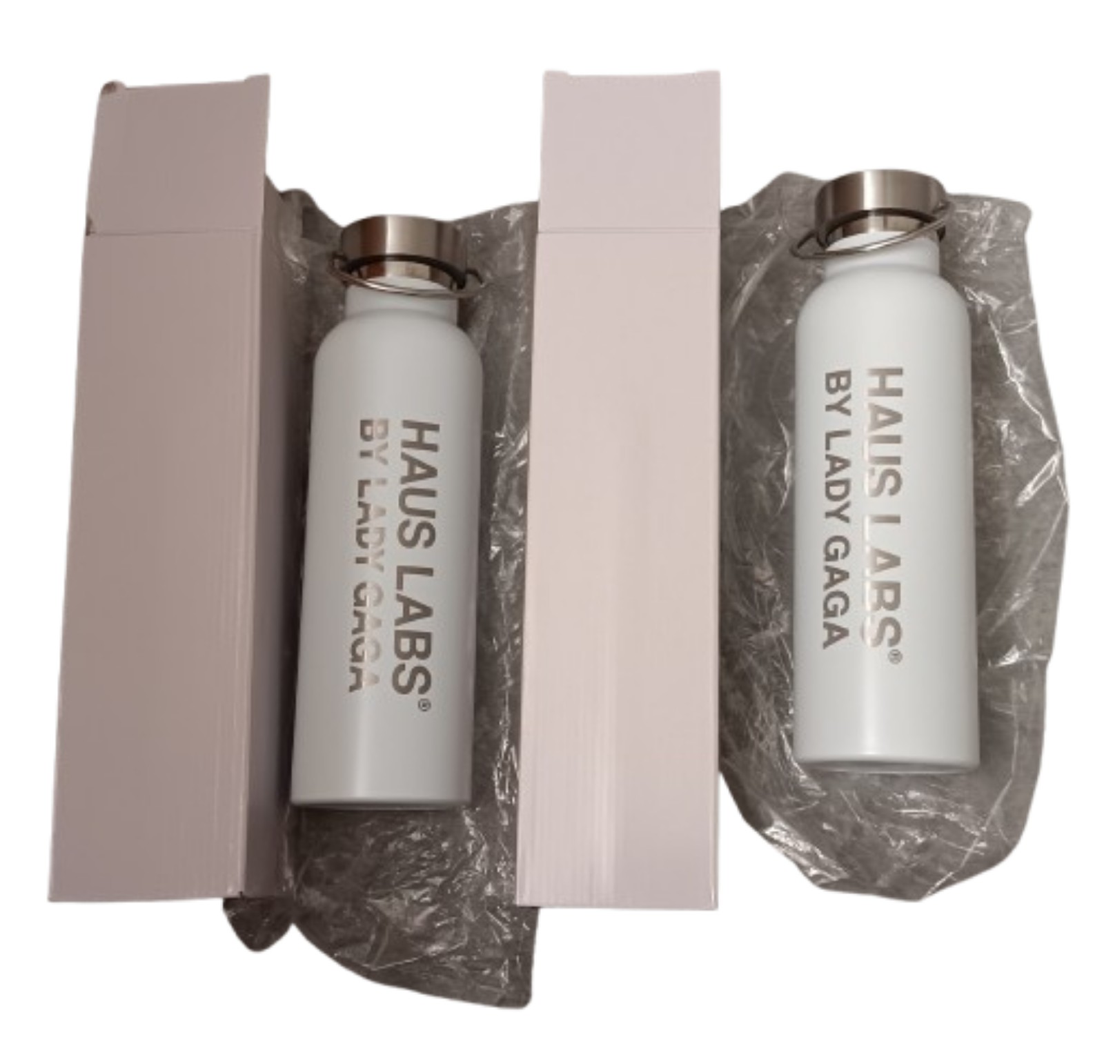 *LAST SET!* MEGA RARE HTF Exclusive Haus Labs Lady Gaga 25oz Aluminum Bottles