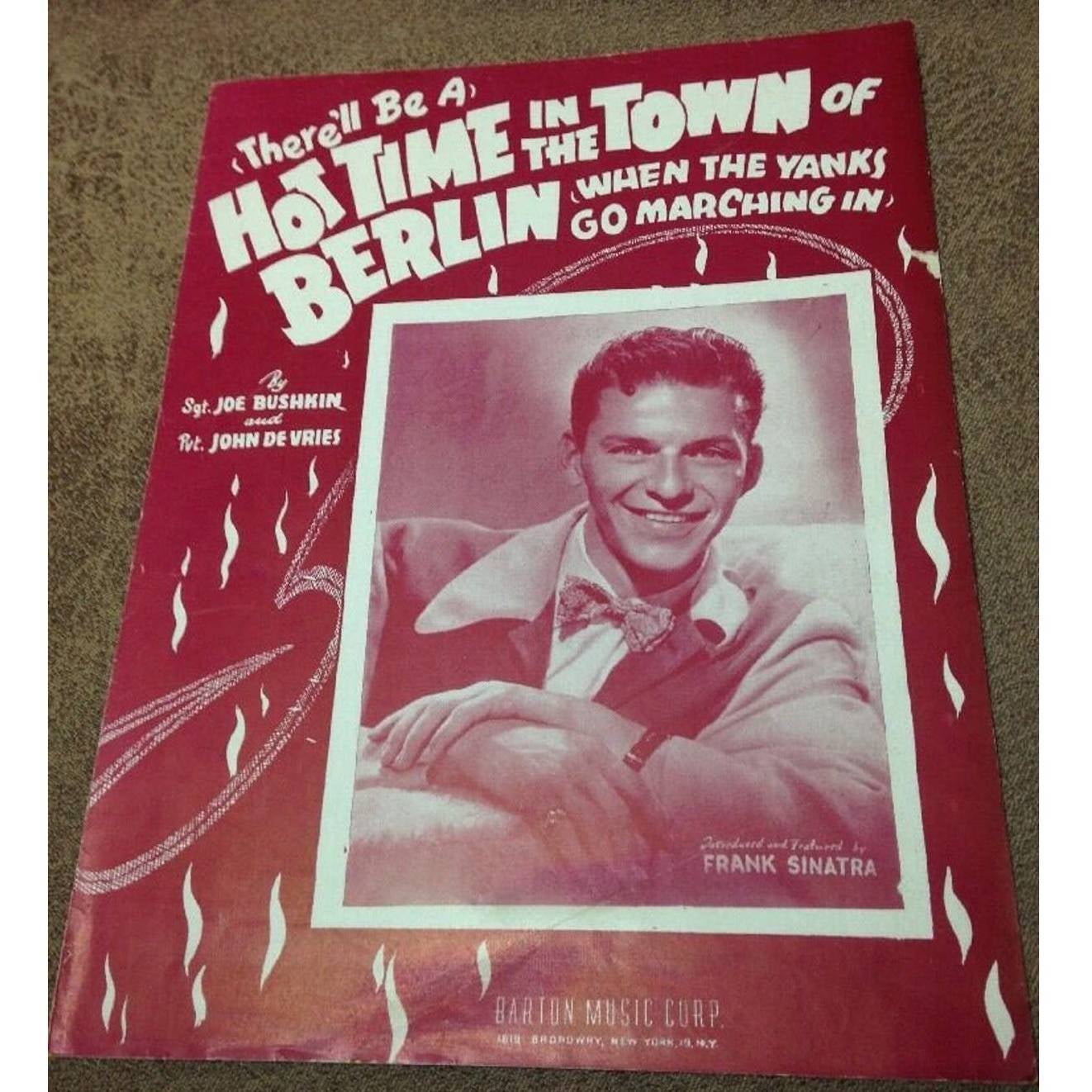 1943 Hot Time Frank Sinatra Sheet Music