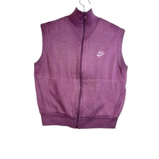 Nike Vintage 70's 80's Women’s Pink Purple Zip Up Vest Size Medium