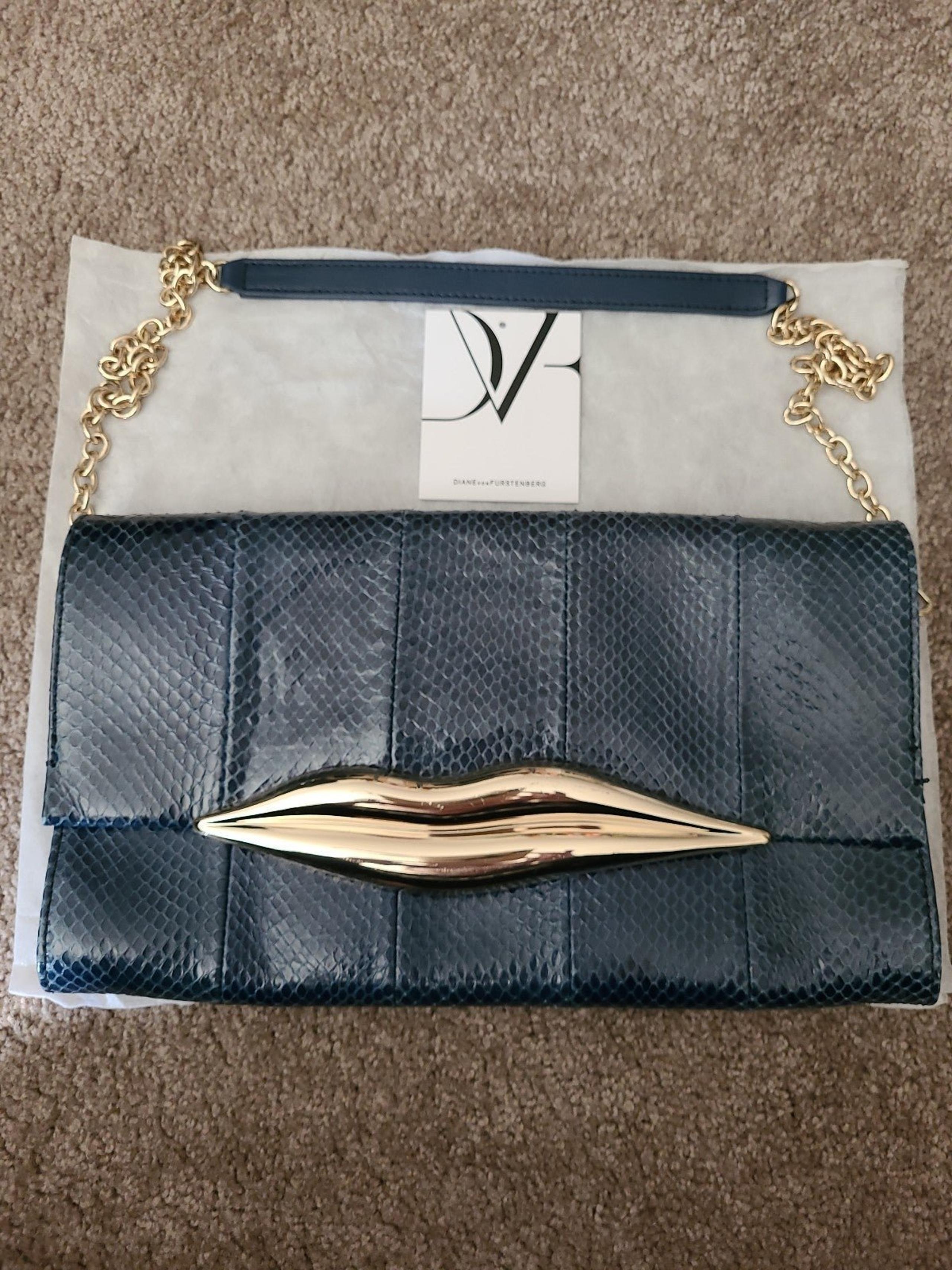 Diane Von Furstenberg Snake Skin Purse