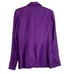 Smythe Womens Pintuck Blazer Size 6 Violet Linen Blend Single Button