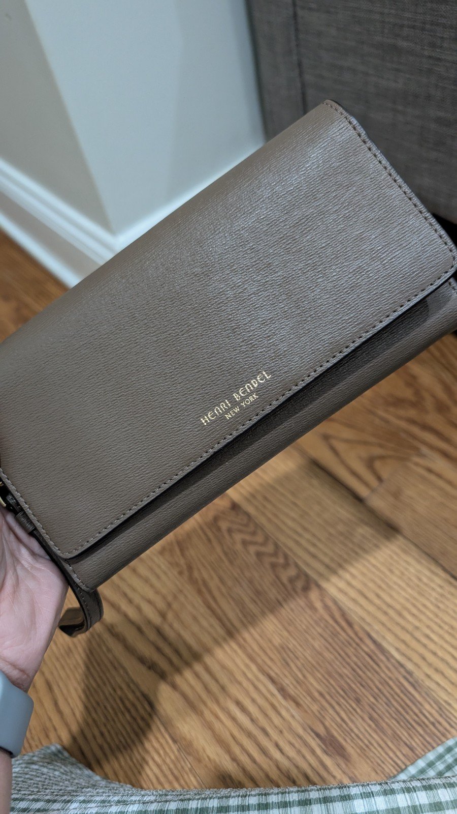 Dark brown henri Bendel organizer wallet